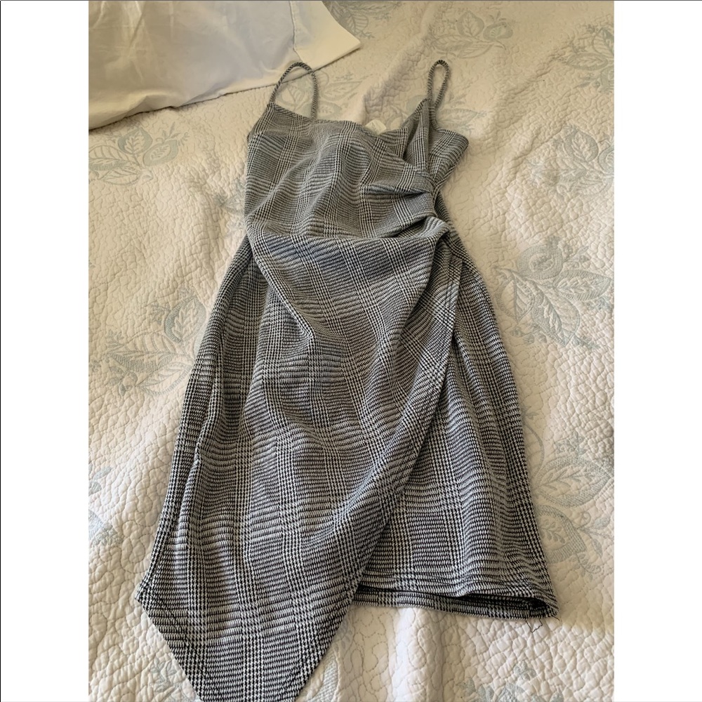 Love Vintage Plaid Tight Dress